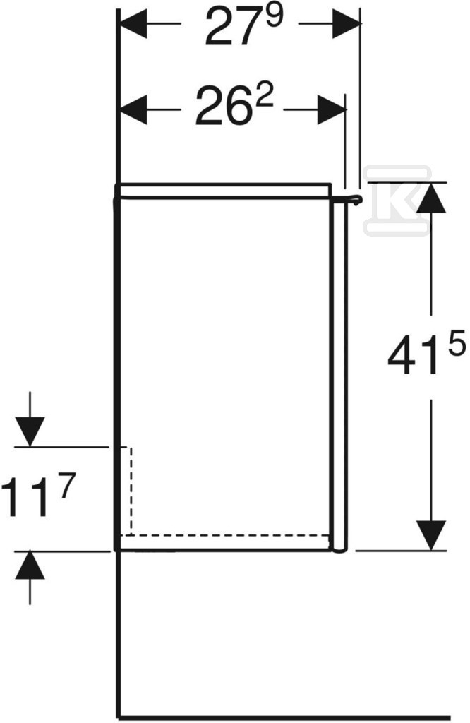 Szafka pod umywalkę kompaktową iCon z - 502.301.JR.1