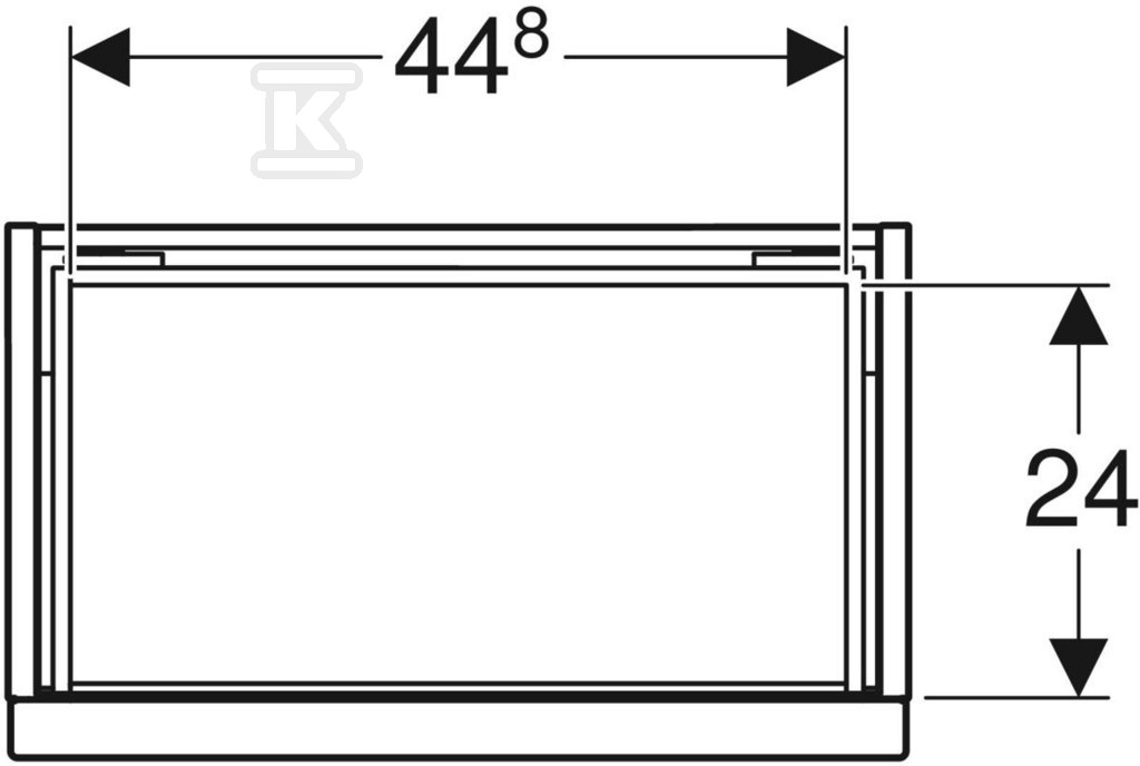 Szafka pod umywalkę kompaktową iCon z - 502.302.JR.1