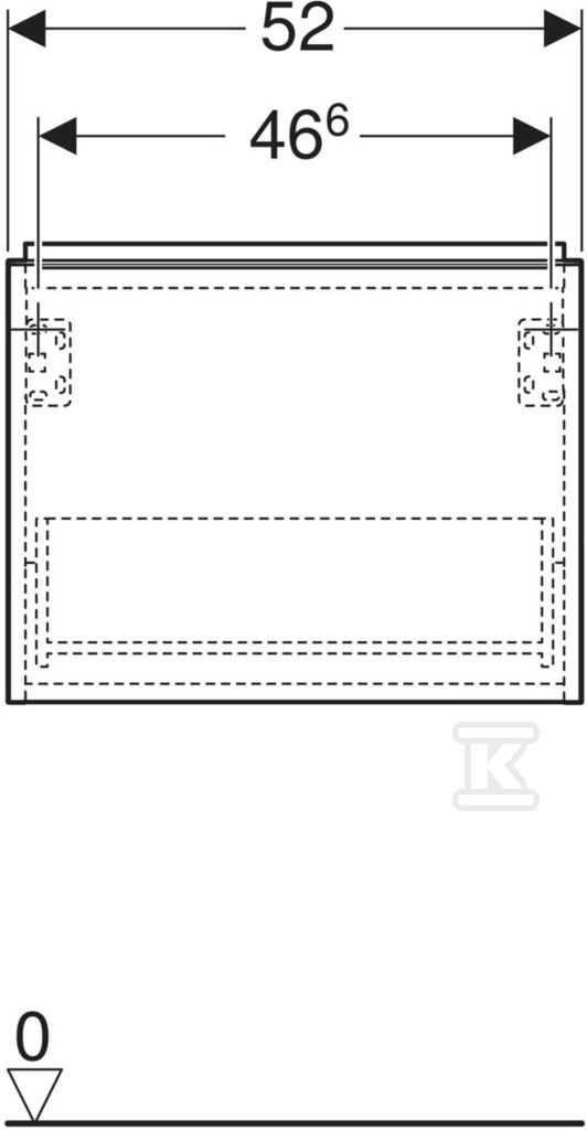 Szafka pod umywalkę kompaktową iCon z - 502.302.JR.1