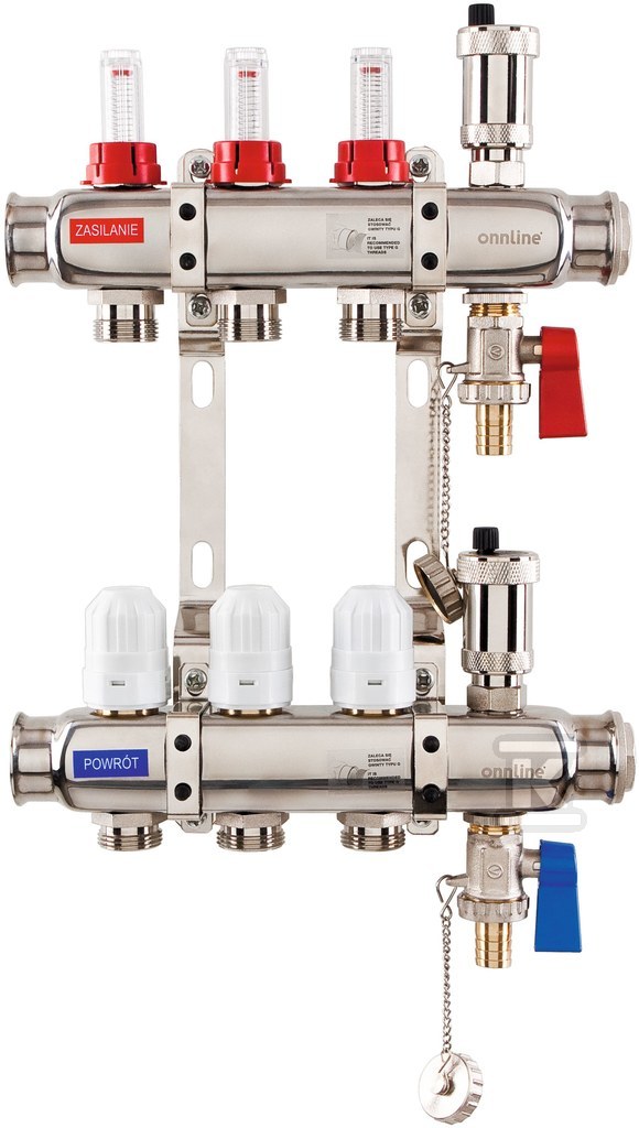 Distribuitor din oțel inoxidabil, armat - 6081010