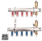 MINI BASE Inox manifold K2-3 G1"-G1/2" number of circuits 3