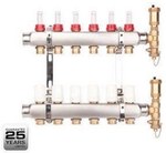 BASE Inox manifold K5-2 G1"-G3/4" number of circuits 2