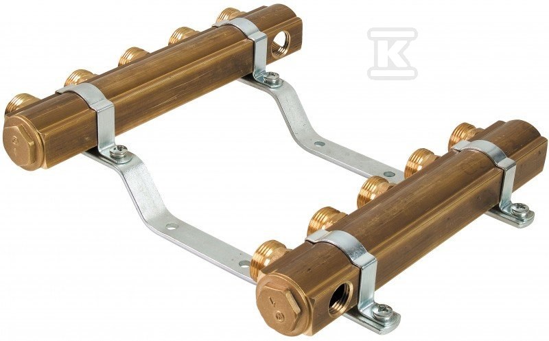 Brass manifold K1-4 G1"-G1/2" number of - 6086030