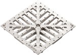 Square grate 150X150 HYGIENIC PRO L = 3000 kg with screws