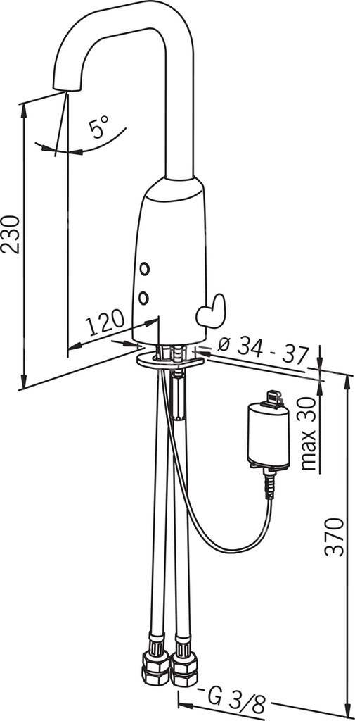 Bateria umywalkowa Oras Electra, - 6330FZ