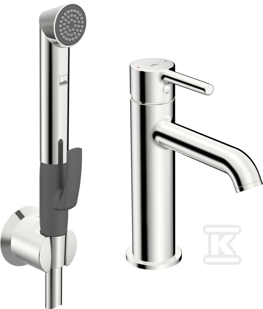 Bateria umywalkowa ze słuchawką Bidetta - 2606FH-105