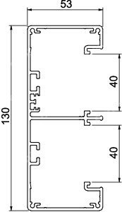 Kanał podparapetowy typ GA-53130RW - 6112500