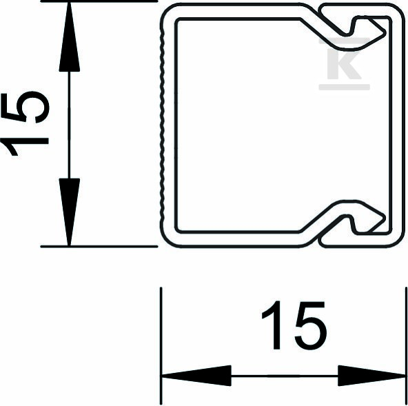 Tip instalacionog kanala VDK15015RV - 6191002