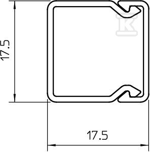 Typ inštalačného kanála WDK20020RW /2m/ - 6191037