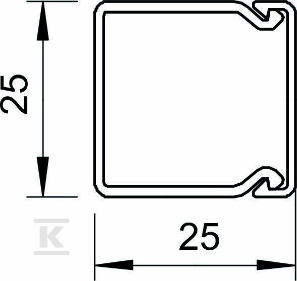 Tip instalacionog kanala VDK25025RV - 6191053