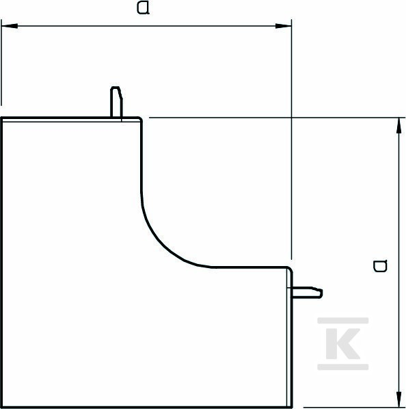 Kształtka naroża wewnętrznego typ WDK - 6191851