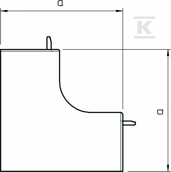 Vnútorné rohové kovanie typ WDK - 6191967