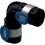 Kolano Geberit FlowFit: 90°, Materiał=PPSU, d=20mm