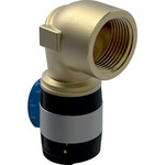 Kolano przejściowe Geberit FlowFit 90° z gwintem wewnętrznym, materiał: bezołowiowy brąz, d=25mm, Rp=1''