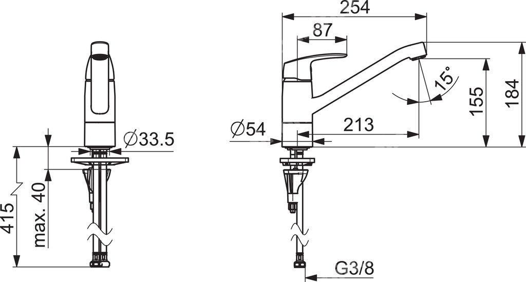 Bateria zlewozmywakowa Safira, z - 1030FS