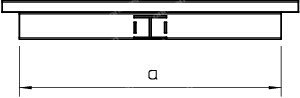 T-piece with cover, type LKM T40060RW - 6249264