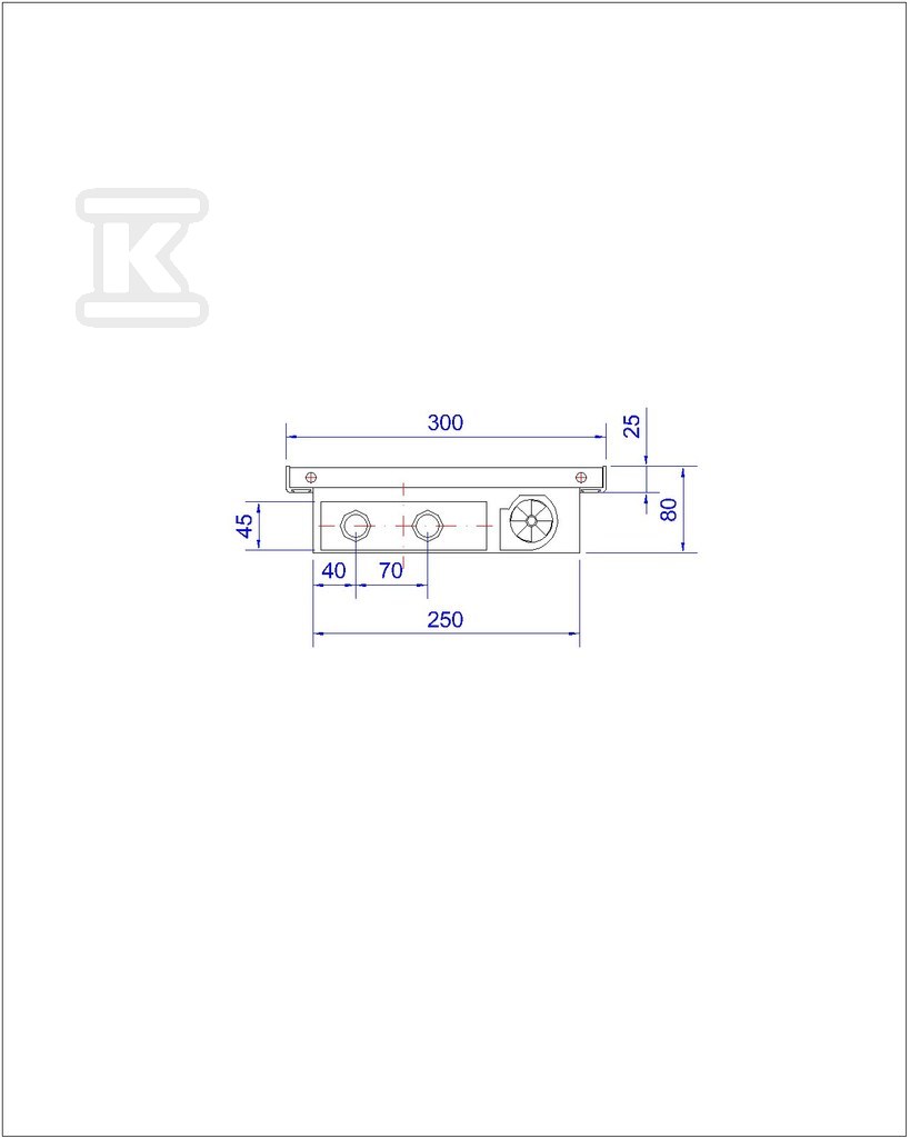 konvektor TRIOVENT 80/250/300/230V, - CVTV08225230