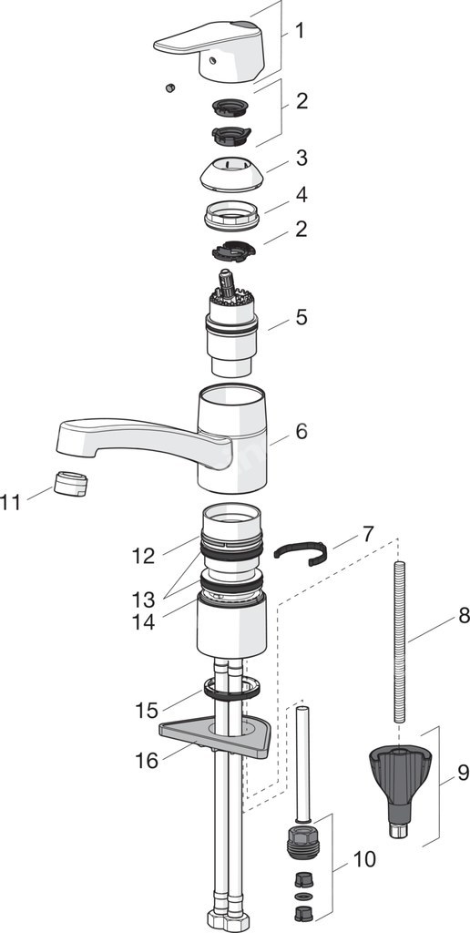 Kuchyňská baterie Oras Vega s otočným - 1820FG