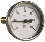 Bimetallic thermometer BiTh 63 ,1/2, 0-120, L-150