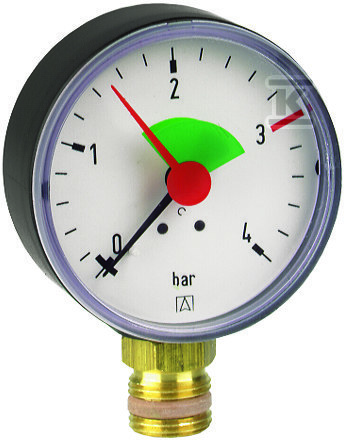 Heizungsmanometer HZ 63 RAD, fi 63 mm, - 63910