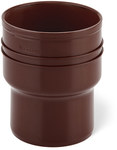 Traper PP DN110X124 bez uszczelki, kolor brązowy, do systemu spustowego rynien, na rurę spustową z blachy DN120mm