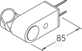 Trzymak ścienny APOLLO , element - 253100-11