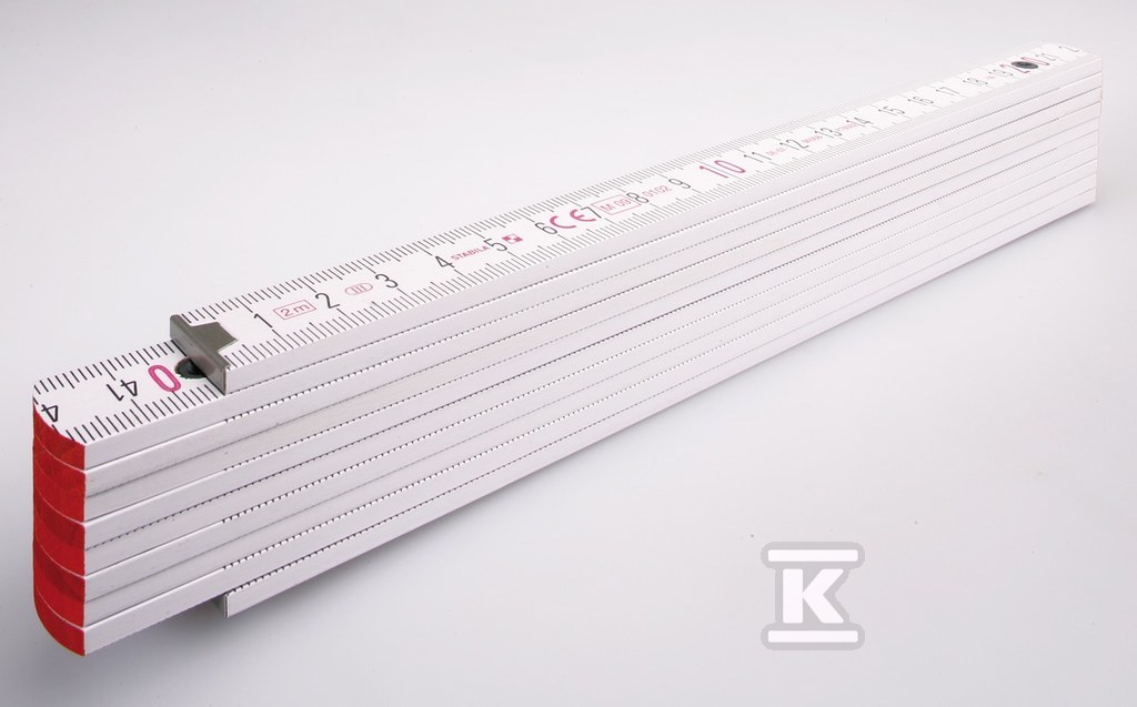 Beech folding rule 1707 white - SA01334