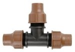 Trójnik 16mm skręcany typu LOCK do linii kroplujących DN16 (XP0032)