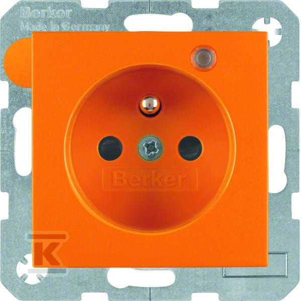 Gniazdo z uziemieniem i LED kontrolną z - 6765091914