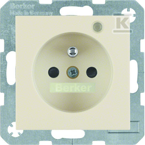 Gniazdo z uziemieniem i LED kontrolną z - 6765098982
