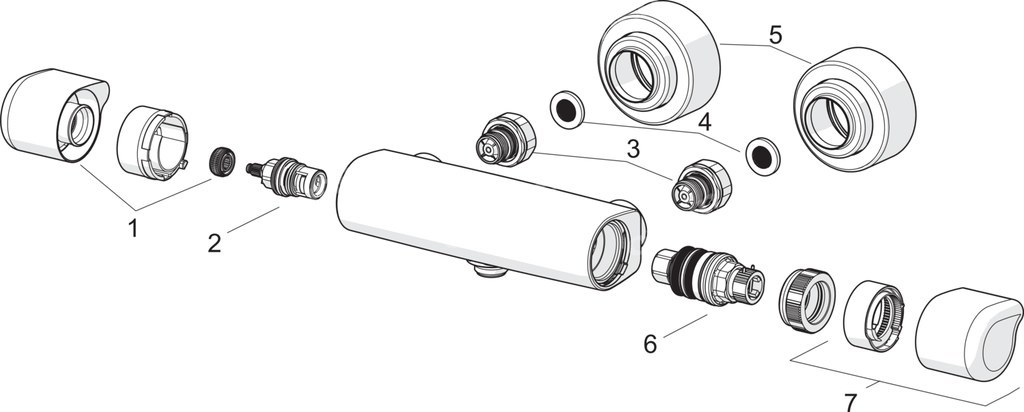 Care, thermostatic shower faucet - 5760