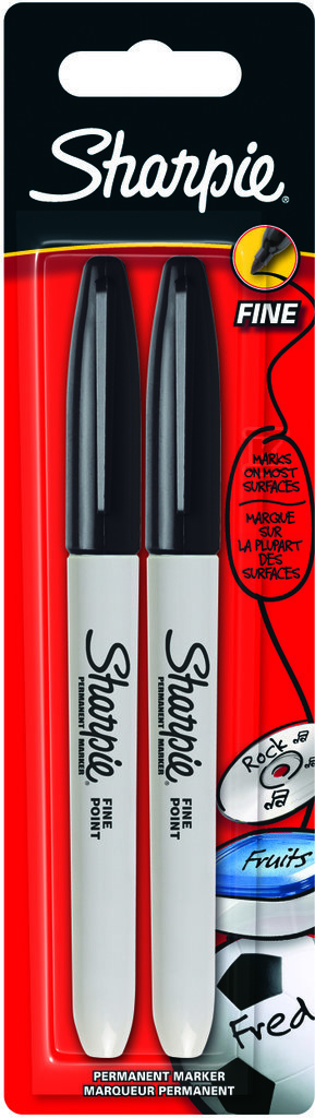 Marker permanent Sharpie, negru fin, - 1985860