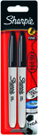 Sharpie Permanent Marker Fine czarny 1.0mm - 2szt. (blister) /2bli/