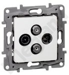 TV-RD-SAT-SAT star terminal 1.5 DB socket white NILOE