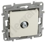 Star Type "F" TV socket 0-2400MHZ 1 DB cream NILOE