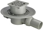 Bathroom drain 40 x 50 plastic / gray model 49351EN