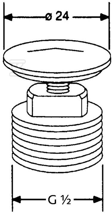 Zaślepka zaworu G 1 / 2, do zaślepiania - 7034605-00