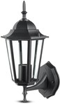 Garden Wall Lamp Lantern V-TAC E27 Matt Black VT-749