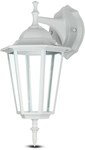 Zahradní nástěnná lampa Lucerna V-TAC E27 Down White Matt VT-750