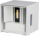 Oprawa Ścienna V-TAC 6W Kinkiet Góra Dół Regulowana Biały Kwadrat IP65 Bridgelux VT-759 4000K 660lm