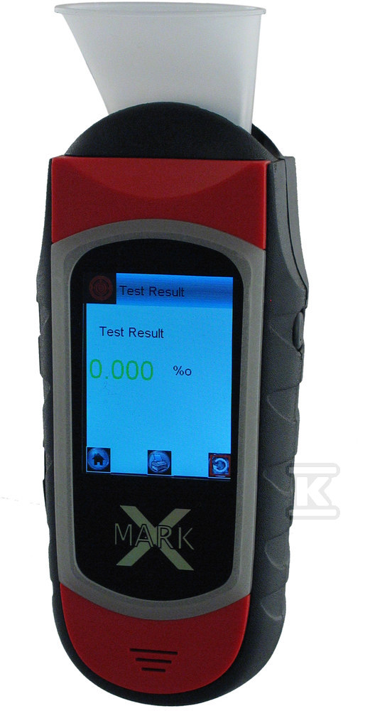 Alcovisor Mark X+ RED breathalyzer - AL-C4-MARK-X-R