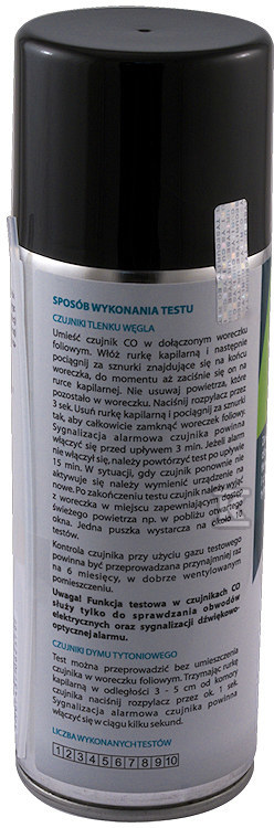 Gaz testowy do czujników czadu i dymu - AIS-GT-CODT400