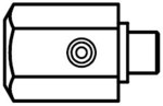 Adapter for large diameter ASV-PV and MSV-F2 valves