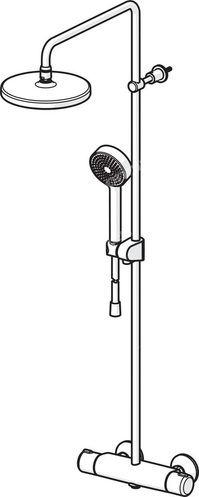 Nova, thermostatic shower mixer with - 7402U-33