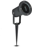 Garden Ground Fixture Driven Aluminum GU10 Black IP65 V-TAC VT-769 3 Year Warranty