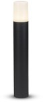 Garden Post V-TAC GU10 Round Aluminum Black 80x80x500mm IP54 VT-7617 3 Year Warranty