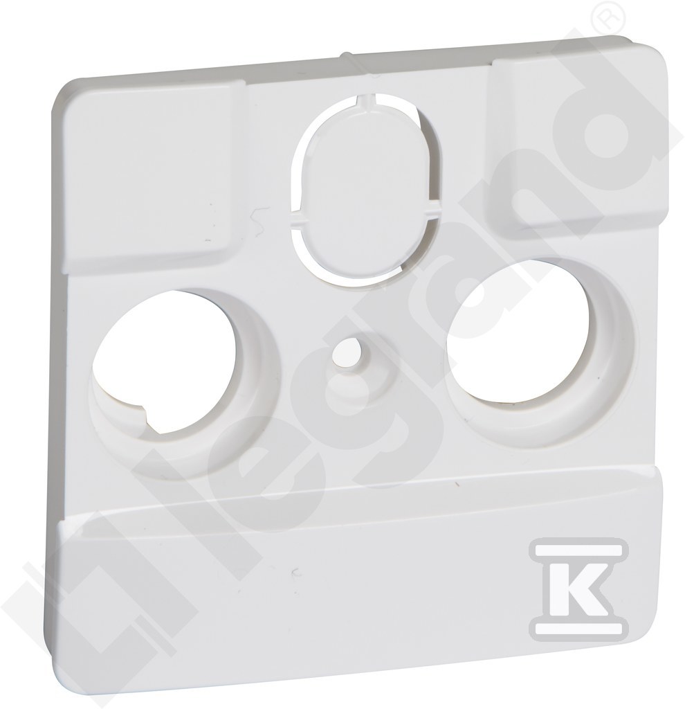 White plate for TV sockets used by - 764567