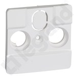 White plate for TV sockets used by cable TV operators NILOE