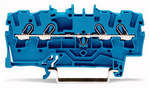 3-conductor PE 2.5 mm² terminal block for Ex e II applications, description on the side and in the center for DIN rail 35 x 15 and 35 x 7.5 Push-in CAGE CLAMP® 2.50 mm² yellow-green