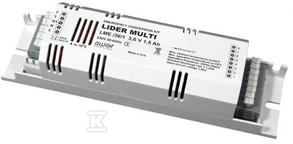 LIDER MULTI-EVG module 6-36W 3h 3.6V - 5901821205023